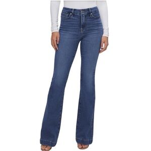 Good American‎ Good Legs Flare Jeans in Indigo 616 blue Size 15 / 34